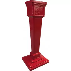 Colonne rouge pour boîtes aux lettres 1950 La Boîte Jaune