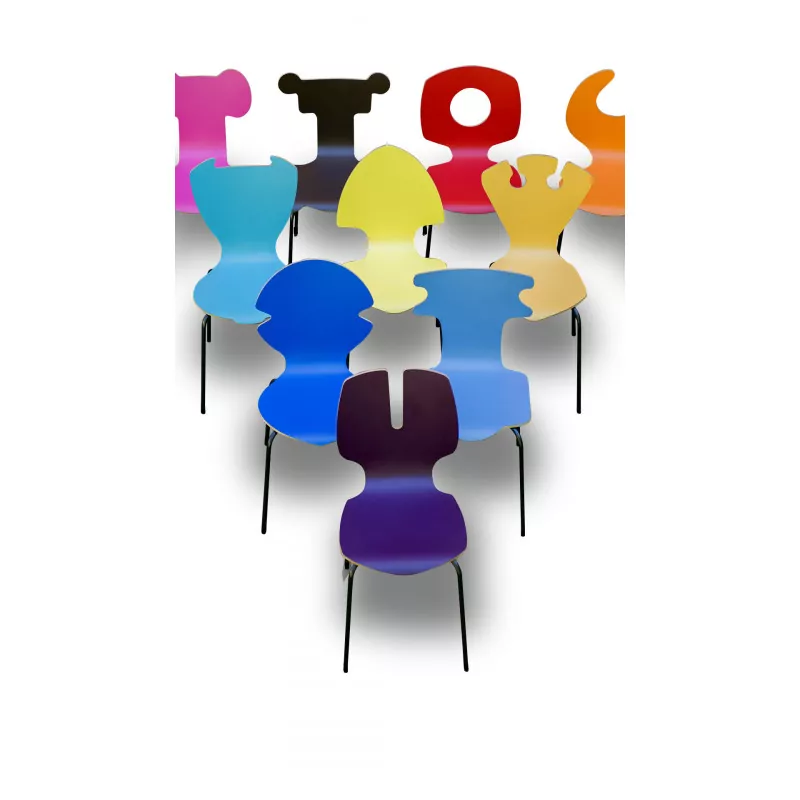 Chaise "Intellectuelle" - PIKO Édition