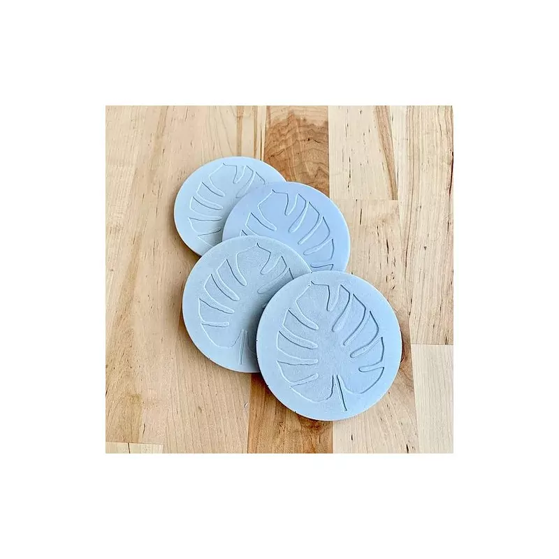 Sous-verres en béton "Monstera" - Paname Workshop
