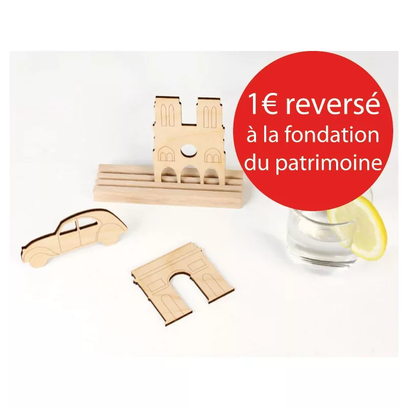 Sous-verres "Balade Parisienne" - Reine Mère