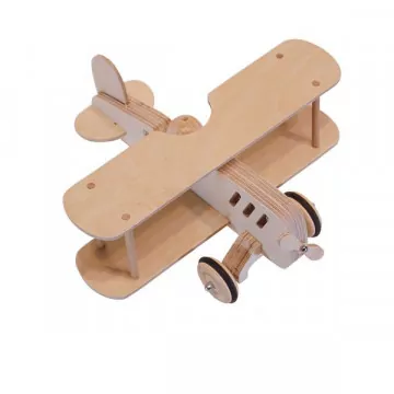 Jouet avion biplan à fabriquer - Manufacture en Famille