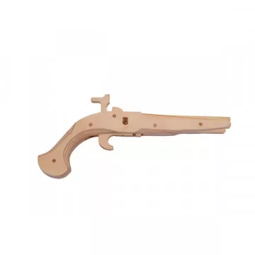 Pistolet à élastique en bois à fabriquer - Manufacture en Famille