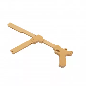 Mitraillette à élastique en bois à fabriquer - Manufacture en Famille