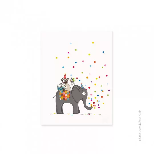 Affiche confettis - Série-Golo