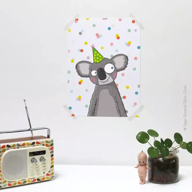 Affiche koala - Série-Golo