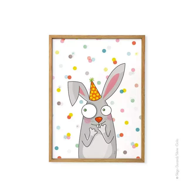 Affiche lapin - Série-Golo