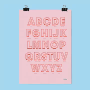 Abcdaire - Affiche jurons et insultes adultes