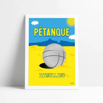 Affiche La Pétanque Marseillaise - Reine Mère