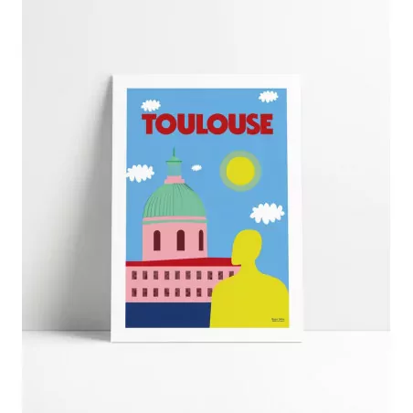 Affiche Toulouse - Reine Mère - Made in France - Produit de qualité