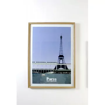 Affiche Tour Eiffel - Paris Métropolitain - Reine Mère