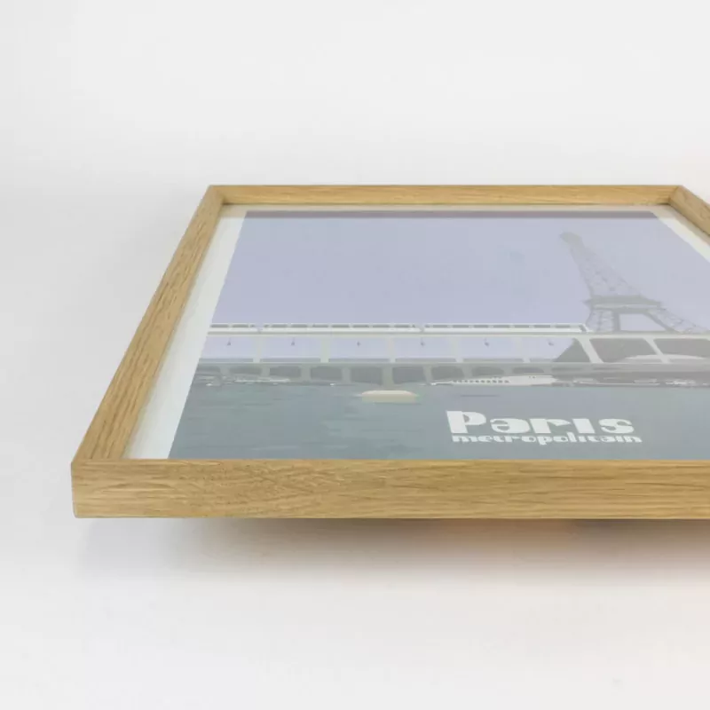 Affiche Tour Eiffel - Paris Métropolitain - Reine Mère - Made in France - Métro viaduc de Bir-Hakeim 