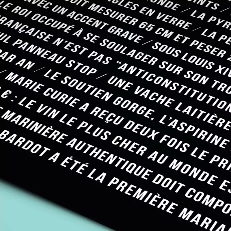 Affiche anecdotes sur la France - Miscellanées