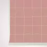 Papier peint carreaux rose - trame blush Papier peint carreaux rose - trame blush