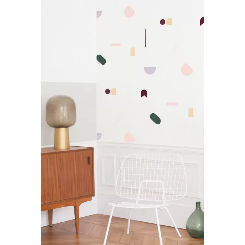 Papier peint Géométrie Lilas - Season Paper