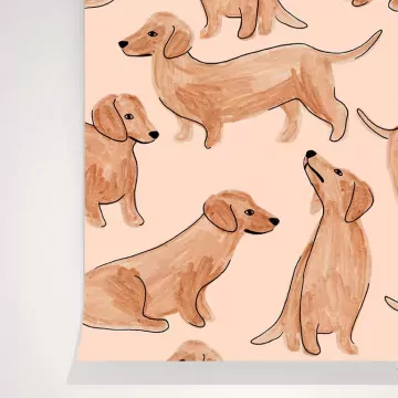 Papier peint Teckels - Season Paper