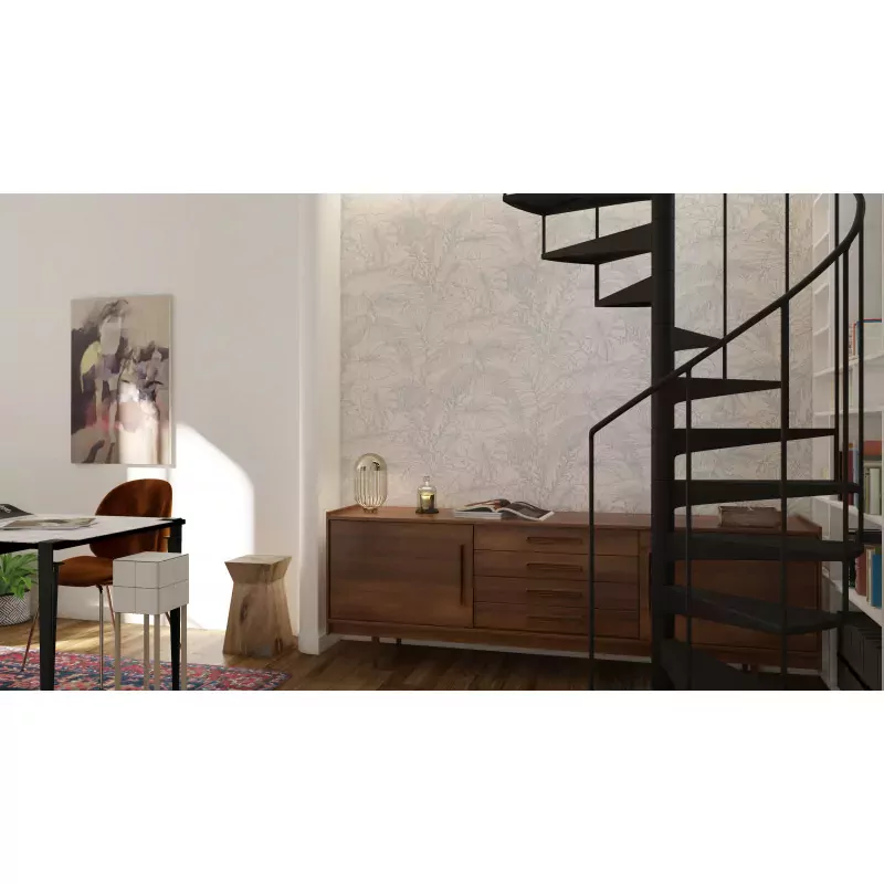 Papier peint feuilles tropicales abondance - Season Paper