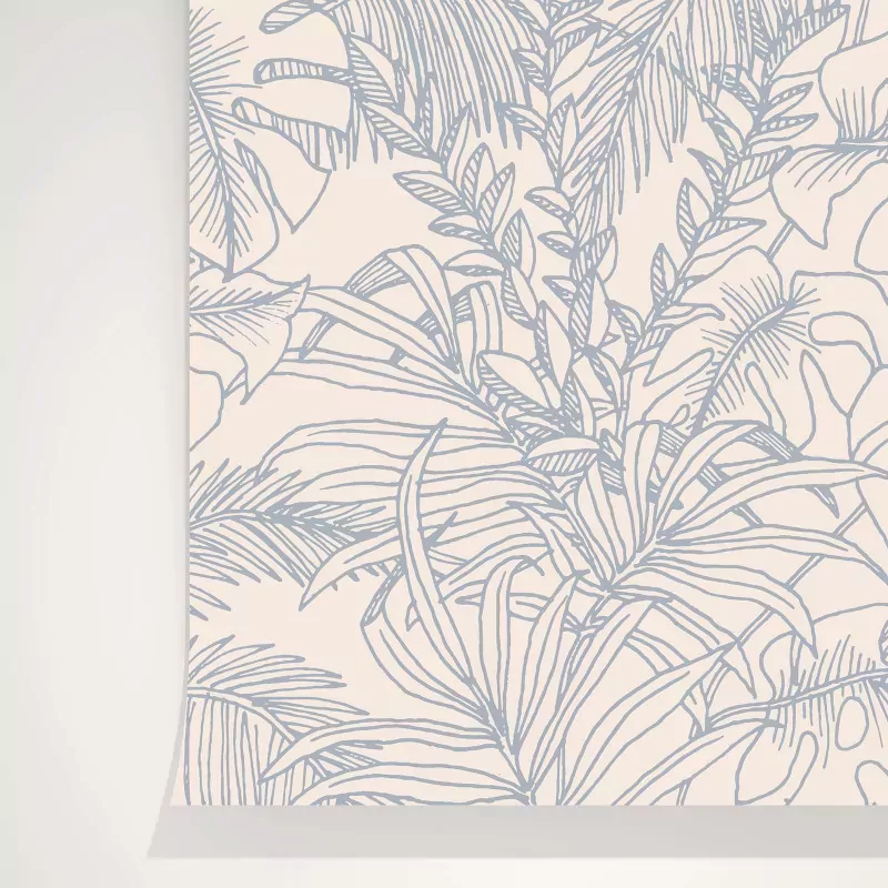 Papier peint feuilles tropicales abondance - Season Paper