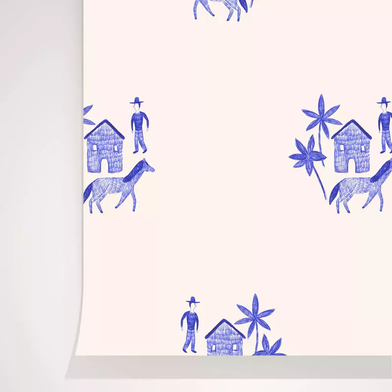 Papier peint motif Ranch - Season Paper