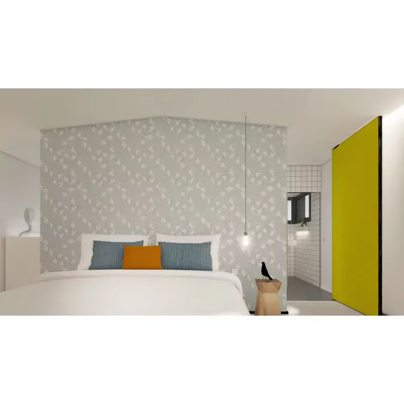 Papier peint ciel et oiseau - Season Paper