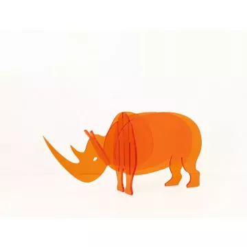 Rhinocéros en plexiglas à assembler soi-même - Les Alsaciens de Paris