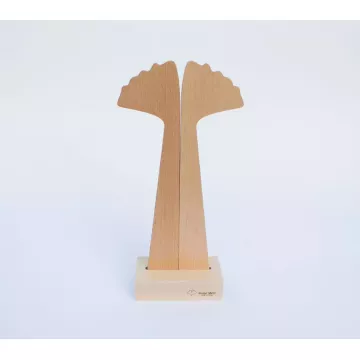 Couverts à salade en bois design - Reine Mère