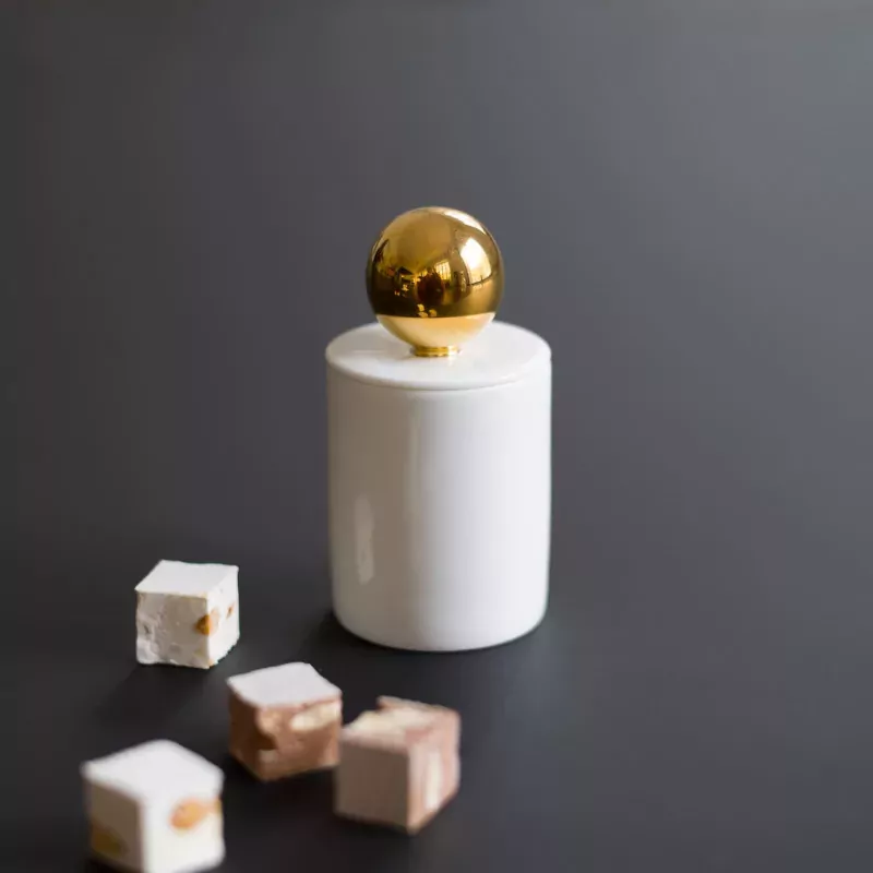 Sucrier en porcelaine blanche Maniériste - Extranorm