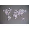 Carte du monde murale 3D en origami - Owarld