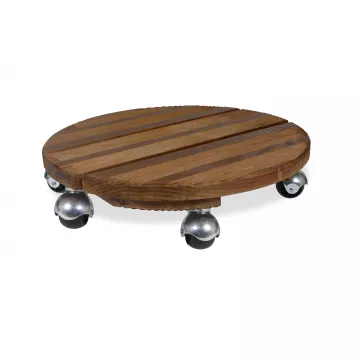 Roule plante en bois rond 45 cm - Louis Moulin