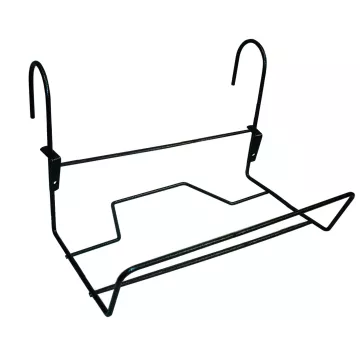 Support jardinière "crochet" fer rond gris Anthracite Louis Moulin