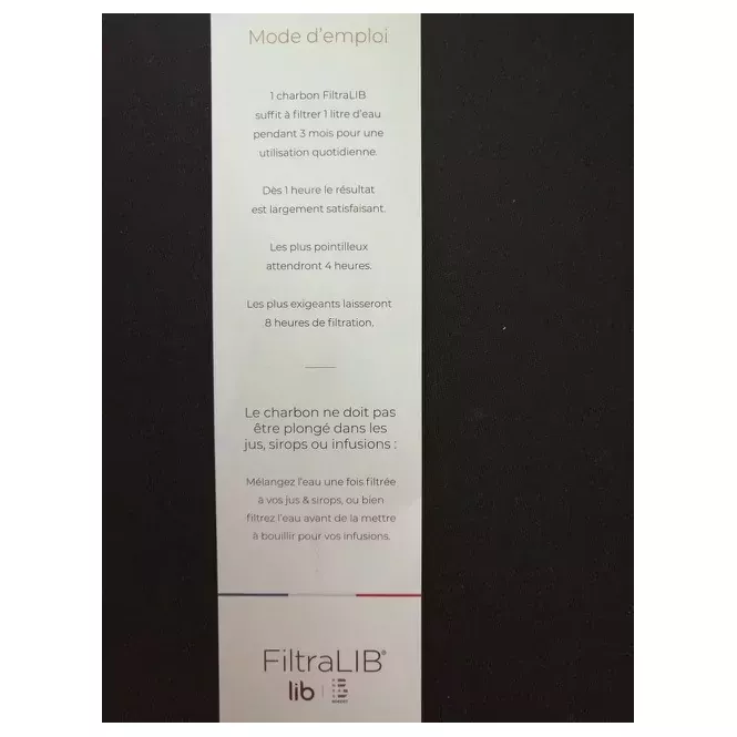 Charbon filtrant bio Made in France - LIB