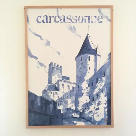 Affiche Carcassonne La Cité - B&C