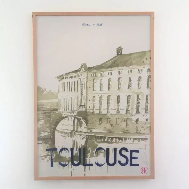 Affiche Toulouse Hôtel-Dieu Saint-Jacques