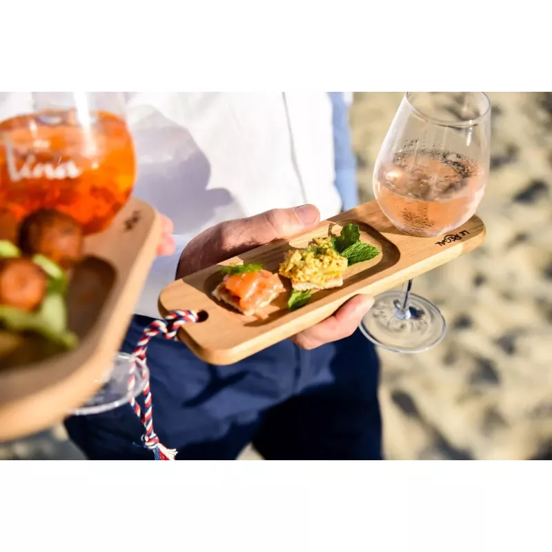 Planche apéritif avec support pour verre à vin Vigneron - Le Régal