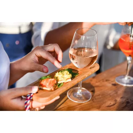 Planche apéritif avec support pour verre à vin Vigneron - Le Régal