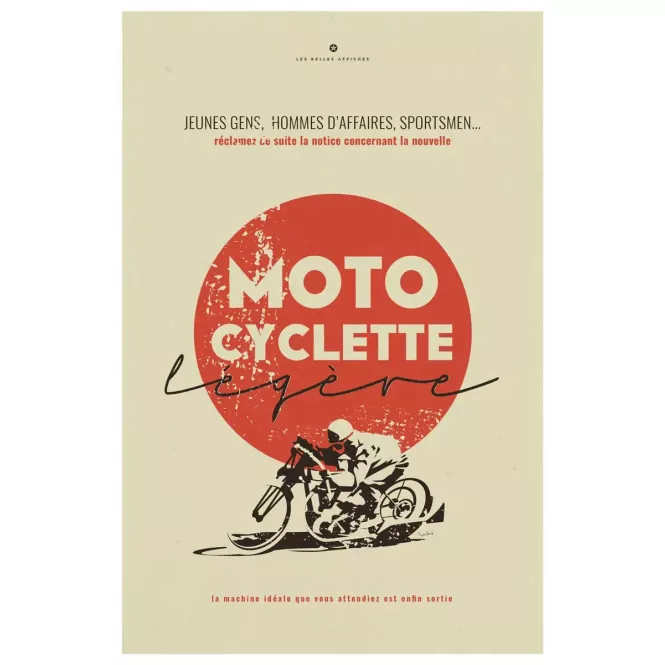 Affiche Motocyclette Légère - En Double File