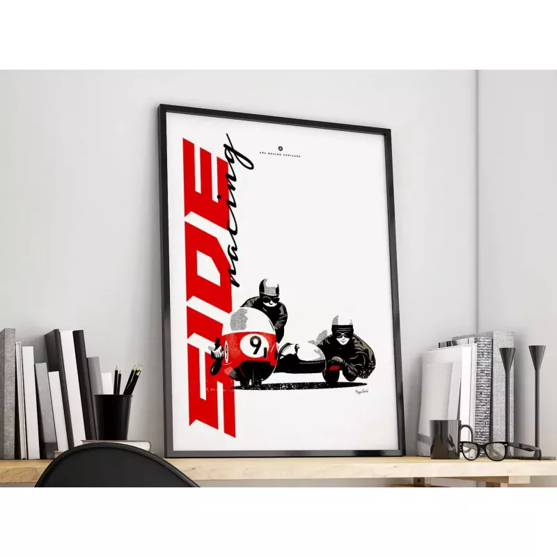 Affiche de la Side-Car BMW - En Double File