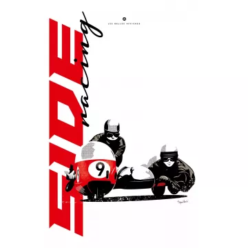 Affiche de la Side-Car BMW - En Double File