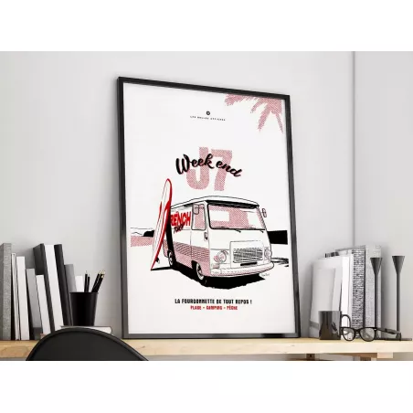 Affiche de la Peugeot J7 - En Double File