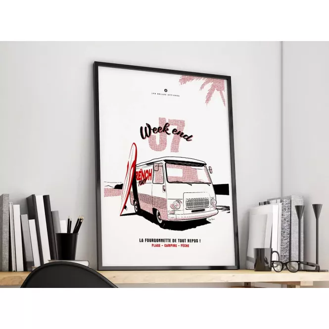 Affiche de la Peugeot J7 - En Double File