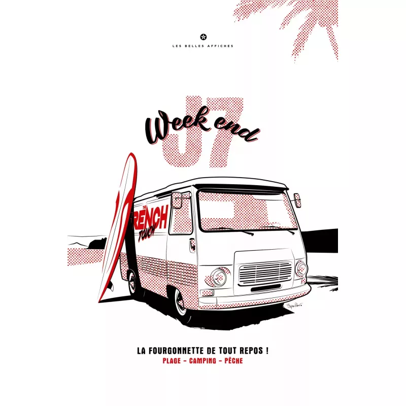 Affiche de la Peugeot J7 - En Double File