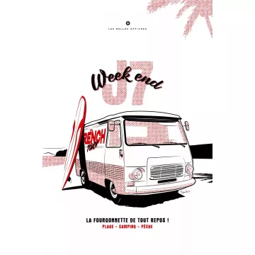 Affiche de la Peugeot J7 - En Double File