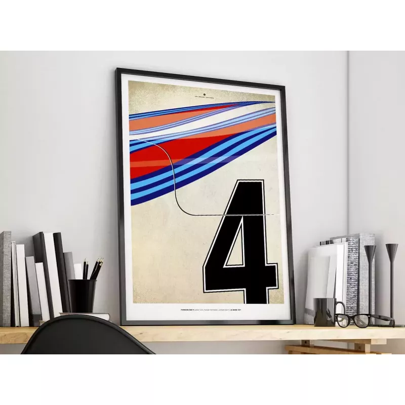 Affiche Porsche 936 - En Double File