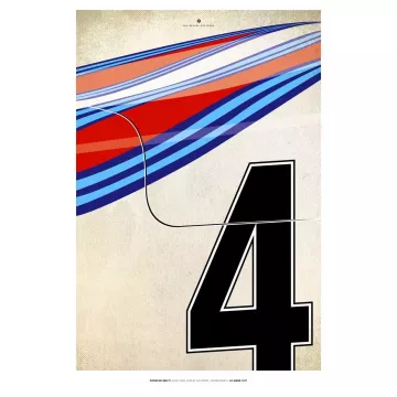 Affiche Porsche 936 - En Double File