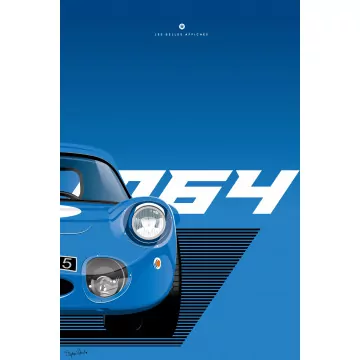 Affiche de la Renault Alpine M64 - En Double File