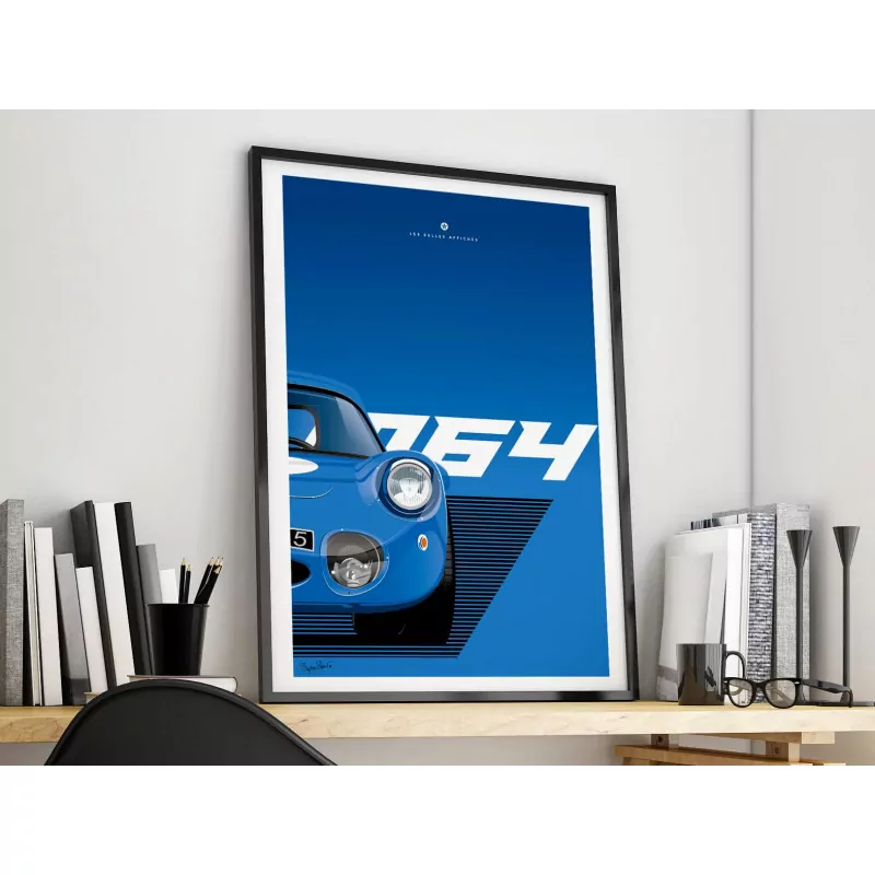 Affiche de la Renault Alpine M64 - En Double File