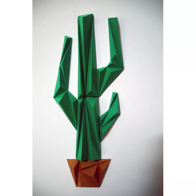 Kit cactus en papier 3D à fabriquer - Owarld