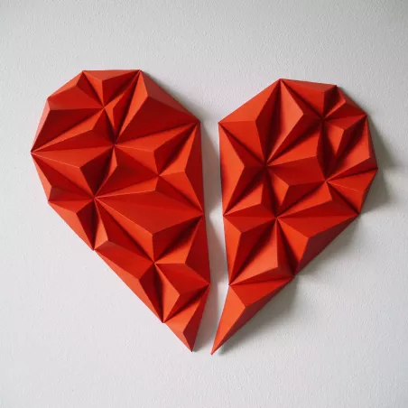 Kit cœur en papier 3D à fabriquer - Owarld