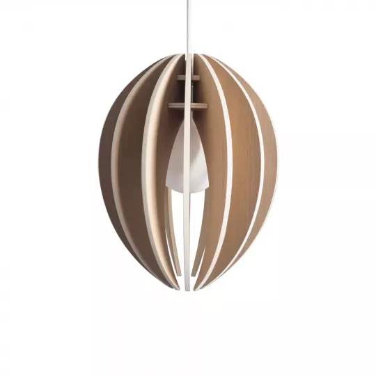 Lampe à suspendre chêne avec cordon noir Gone’s Lampe à suspendre chêne avec cordon noir Gone’s