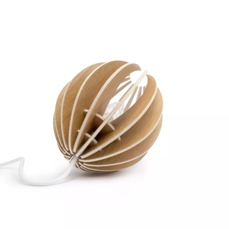 Lampe à poser chêne avec cordon noir Gone’s