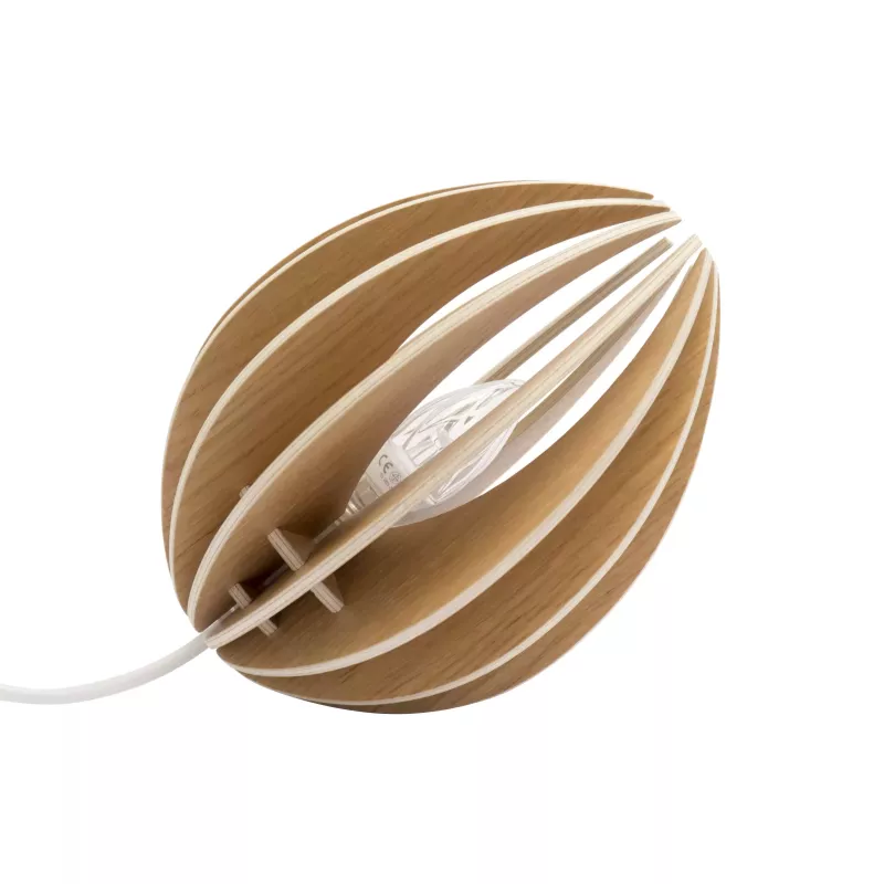 Lampe à poser chêne avec cordon noir Gone’s